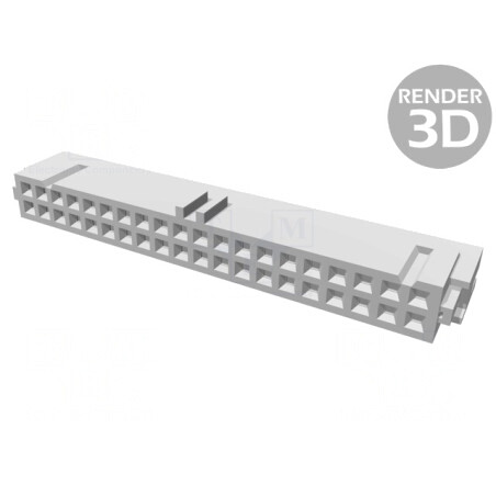 Mufă IDC Mamă 40 PIN pentru Cablu-Bandă 1,27mm | Electronic-mag.ro | Componente Electronice
