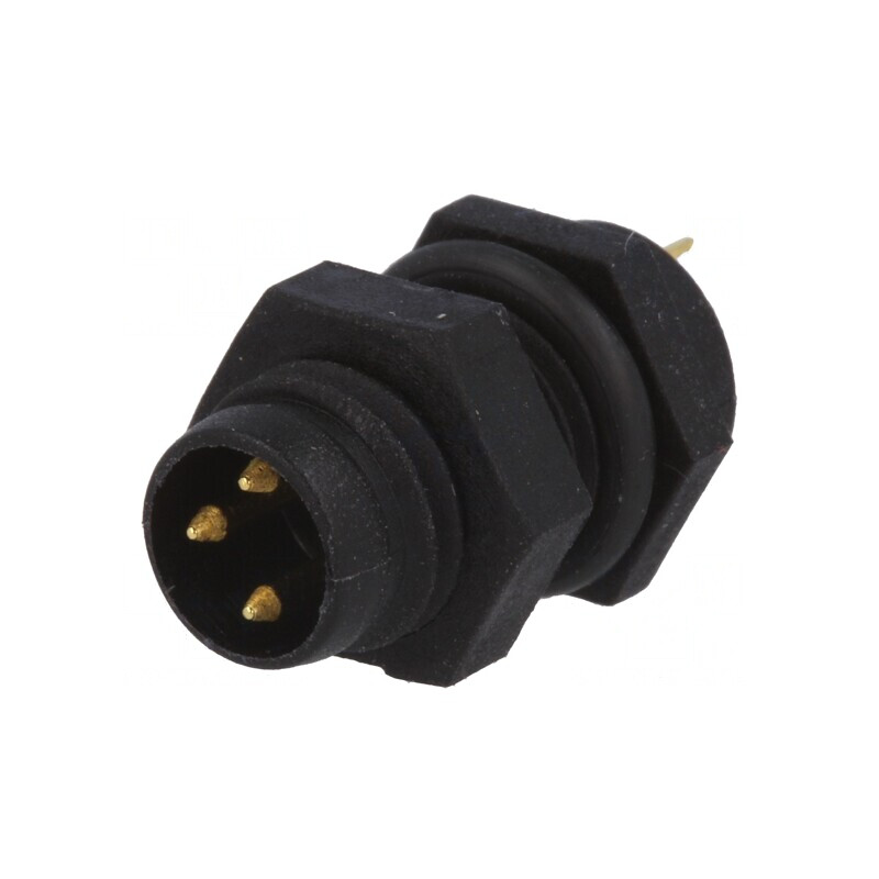 Conector M8 Tată 3 Pin Montare Panou IP67 60V 3A | Electronic-mag.ro | Componente Electronice Conector M8 Tată 3 Pin Montare Panou IP67 60V 3A | Electronic-mag.ro | Componente Electronice