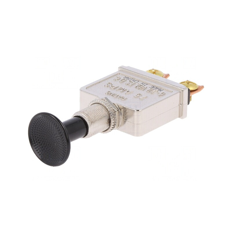Comutator Push-Pull 75A 12VDC Roșu fără Iluminare | Electronic-mag.ro | Componente Electronice