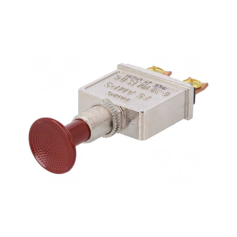 Comutator Push-Pull 75A 12VDC Negru Fără Iluminare | Electronic-mag.ro | Componente Electronice