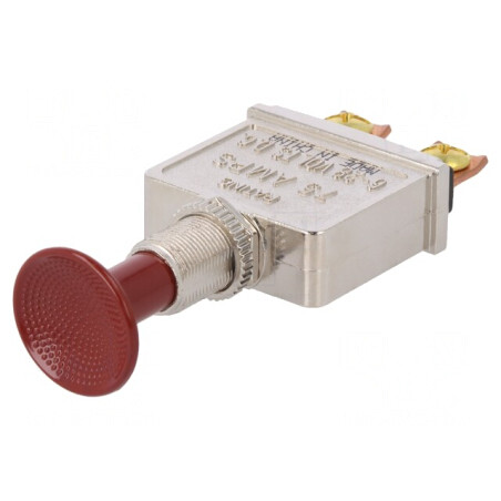 Comutator Push-Pull 75A 12VDC Negru Fără Iluminare | Electronic-mag.ro | Componente Electronice