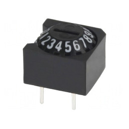 Întrerupător codificare HEX/BCD 16 poziții THT | Electronic-mag.ro | Componente Electronice