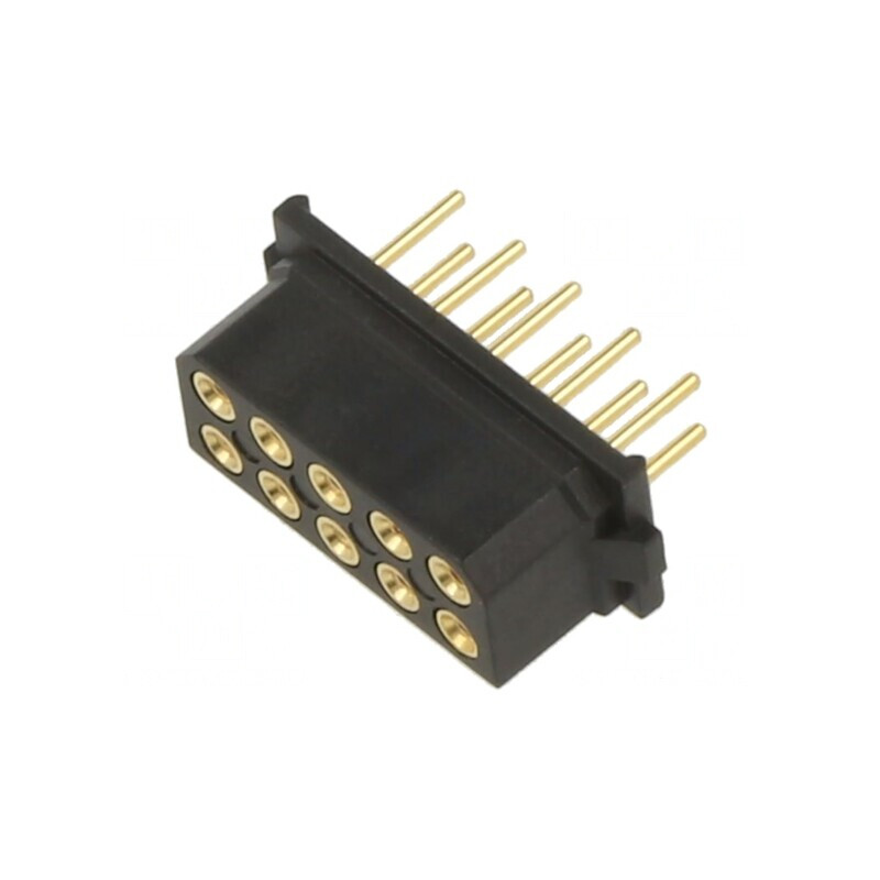 Conector Mamă PCB-Cablu Datamate 2mm 10 PIN 800V THT | Electronic-mag.ro | Componente Electronice