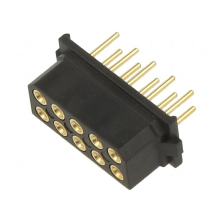 Conector Mamă PCB-Cablu Datamate 2mm 10 PIN 800V THT | Electronic-mag.ro | Componente Electronice