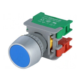 Comutator Acționat Prin Apăsare 22mm 1NC 1NO | Electronic-mag.ro | Componente Electronice