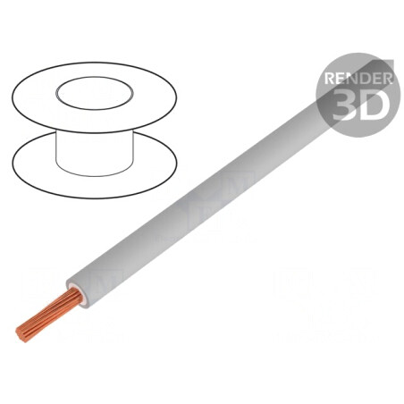 Cablu Silivolt 1x0,75mm2 Cu Silicon Gri 100m | Electronic-mag.ro | Componente Electronice