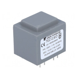 Transformator încapsulat 2,5VA 230VAC 10,5V 238mA PCB | Electronic-mag.ro | Componente Electronice