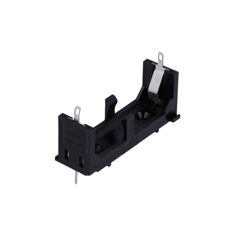 Suport Baterie AA Negru pentru Lipire | Electronic-mag.ro | Componente Electronice