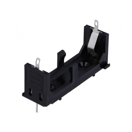 Suport Baterie AA Negru pentru Lipire | Electronic-mag.ro | Componente Electronice