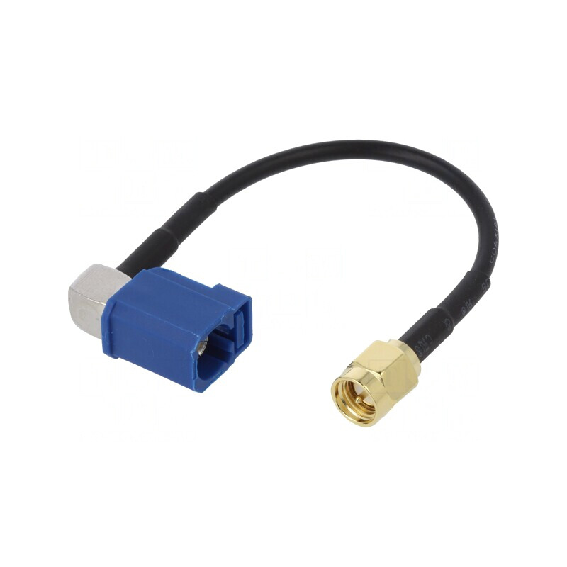 Cablu Fakra Mamă SMA Tată 100mm Unghi Drept | Electronic-mag.ro | Componente Electronice