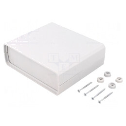Carcasă Polistiren Gri 149.5x129.8x50mm | Electronic-mag.ro | Componente Electronice