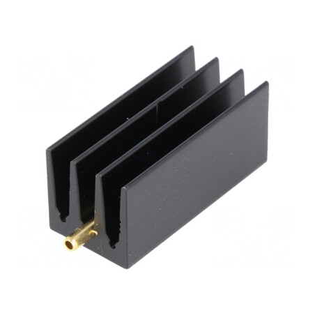 Radiator cu Aripioare TO220 Negru 35mm x 16mm | Electronic-mag.ro | Componente Electronice