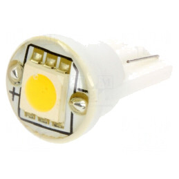 Lampă LED T10 W5W Alb Cald 12V 18lm 0.24W | Electronic-mag.ro | Componente Electronice