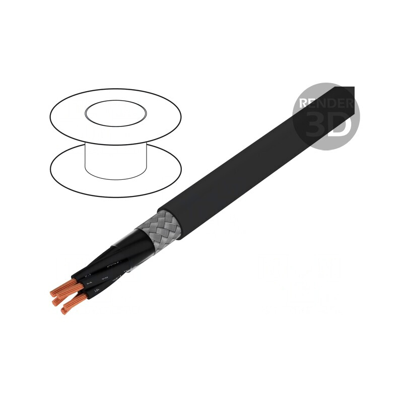 Cablu ÖLFLEX CLASSIC 115 CY BK 5x1mm2 PVC Negru 300/500V | Electronic-mag.ro | Componente Electronice