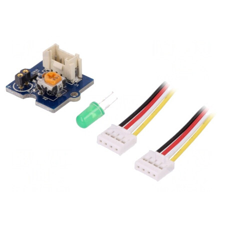 Modul LED Verde 5mm Grove Interface | Electronic-mag.ro | Componente Electronice