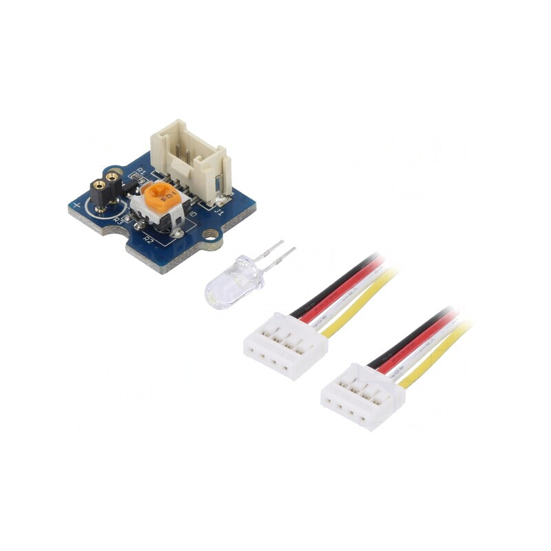 Modul LED Grove Interface Alb 3.3-5V | Electronic-mag.ro | Componente Electronice