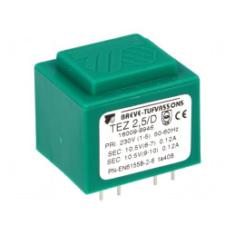 Transformator încapsulat 2,5VA 230V 10,5V PCB | Electronic-mag.ro | Componente Electronice