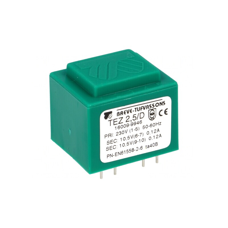 Transformator încapsulat 2,5VA 230V 10,5V PCB | Electronic-mag.ro | Componente Electronice