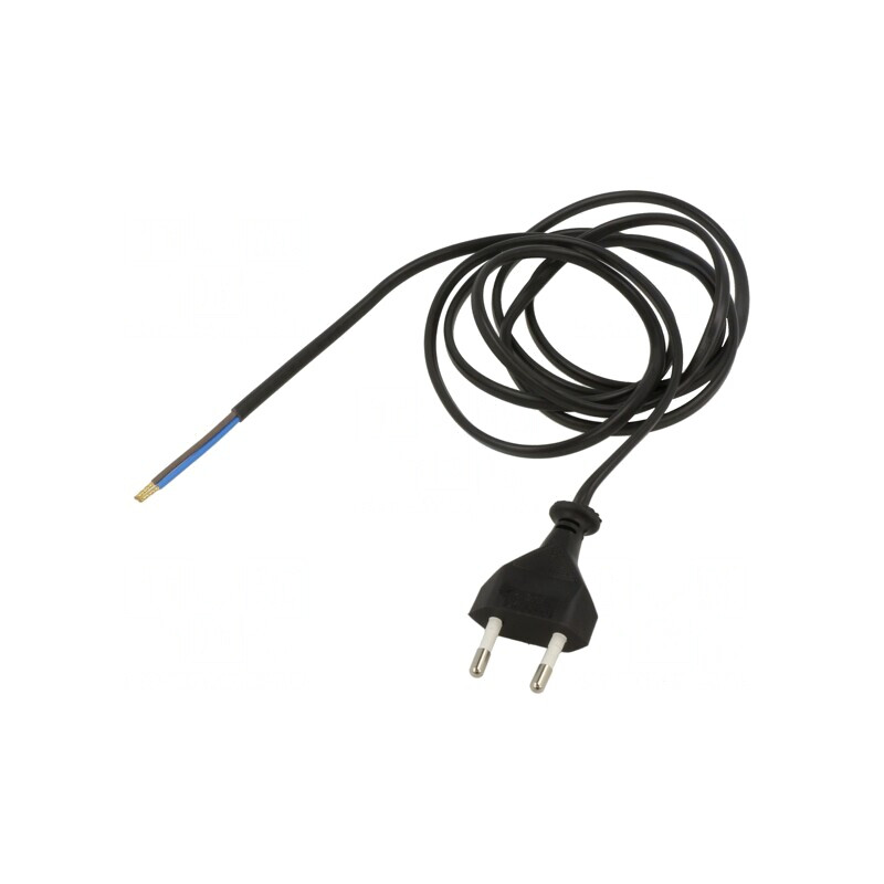 Cablu electric PVC 5m negru 2x0,75mm2 2,5A | Electronic-mag.ro | Componente Electronice