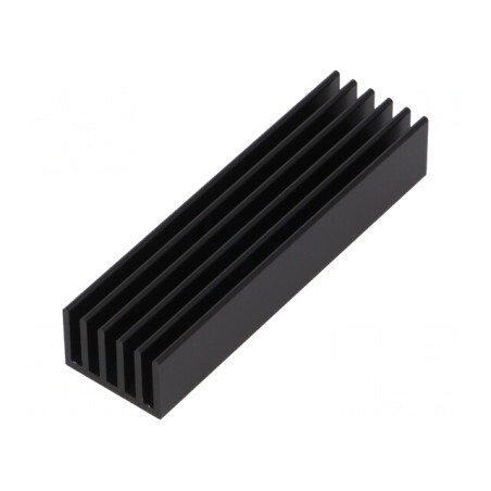 Radiator Negru cu Aripioare 75x21x14mm | Electronic-mag.ro | Componente Electronice