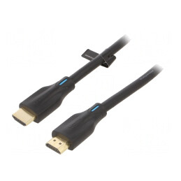 Cablu HDMI 2.1 PVC 1m Negru | Electronic-mag.ro | Componente Electronice