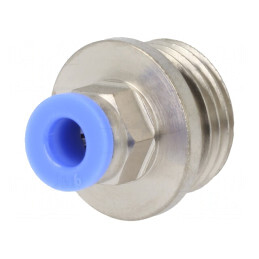 Racord Push-In 15bar Alamă Nichelată BLUELINE | Electronic-mag.ro | Componente Electronice