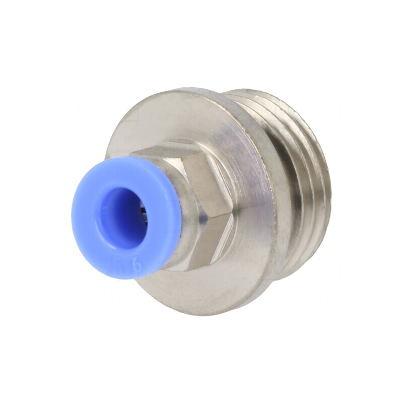 Racord Push-In 15bar Alamă Nichelată BLUELINE | Electronic-mag.ro | Componente Electronice