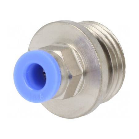 Racord Push-In 15bar Alamă Nichelată BLUELINE | Electronic-mag.ro | Componente Electronice