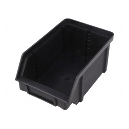Cuvă ESD Polipropilenă Neagră 101x74x157mm 1kΩ | Electronic-mag.ro | Componente Electronice