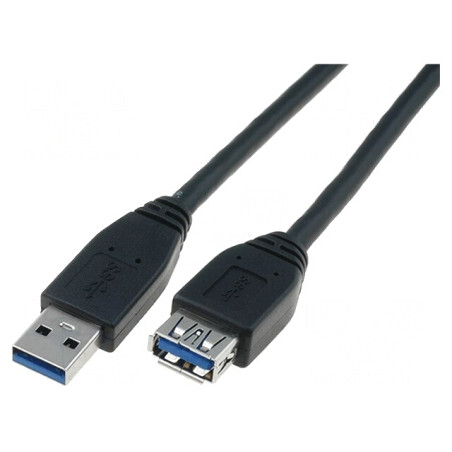 Cablu USB 3.0 A-B 1.8m Negru | Electronic-mag.ro | Componente Electronice