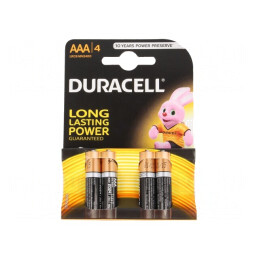 Baterii Alcaline AAA 1.5V Nereîncărcabile 4buc BASIC | Electronic-mag.ro | Componente Electronice