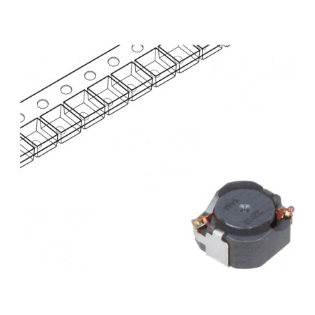 Inductor SMD 22uH 1.1A 5.3x5x2.7mm | Electronic-mag.ro | Componente Electronice