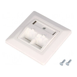 Soclu Keystone Carcasă Albă în Perete | Electronic-mag.ro | Componente Electronice