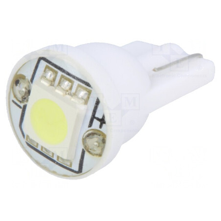 Lampă LED T10 W5W Alb Rece 12V 18lm | Electronic-mag.ro | Componente Electronice