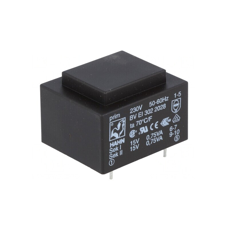 Transformator Încapsulat 1,5VA 230V 15V PCB | Electronic-mag.ro | Componente Electronice Transformator Încapsulat 1,5VA 230V 15V PCB | Electronic-mag.ro | Componente Electronice