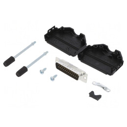 Conector D-Sub 25-Pin Tată Lipire Cablu Gold | Electronic-mag.ro | Componente Electronice