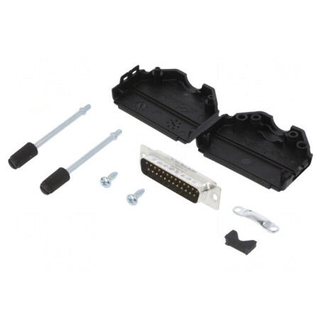 Conector D-Sub 25-Pin Tată Lipire Cablu Gold | Electronic-mag.ro | Componente Electronice