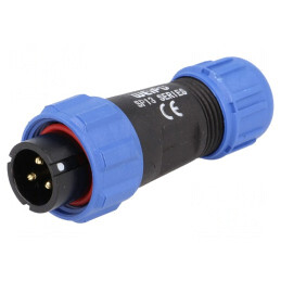 Mufă SP13 3 PIN IP68 13A 250V | Electronic-mag.ro | Componente Electronice
