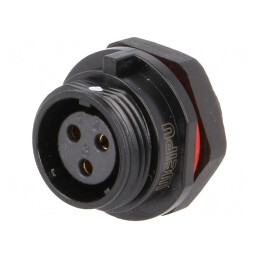 Soclu SP13 Mamă 3 Pin IP68 pentru Panou | Electronic-mag.ro | Componente Electronice