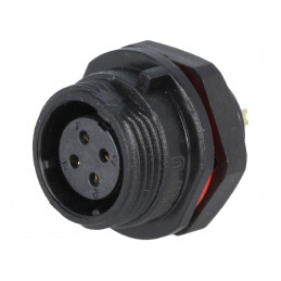 Soclu Mamă 4 PIN IP68 5A pentru Panou | Electronic-mag.ro | Componente Electronice