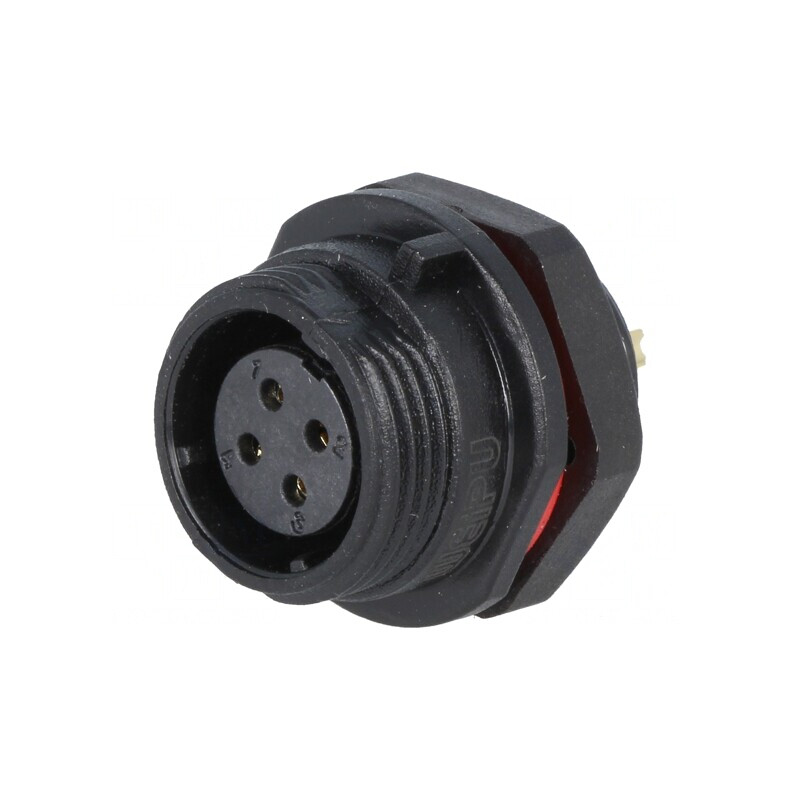 Soclu Mamă 4 PIN IP68 5A pentru Panou | Electronic-mag.ro | Componente Electronice