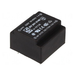 Transformator încapsulat 0,35VA 230V AC 12V 15mA PCB | Electronic-mag.ro | Componente Electronice