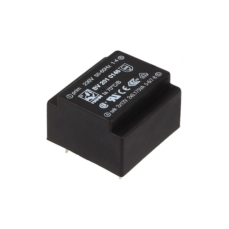 Transformator încapsulat 0,35VA 230V AC 12V 15mA PCB | Electronic-mag.ro | Componente Electronice Transformator încapsulat 0,35VA 230V AC 12V 15mA PCB | Electronic-mag.ro | Componente Electronice