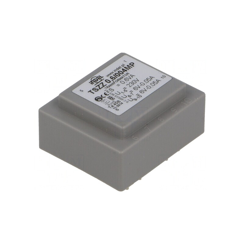 Transformator încapsulat 0,6VA 230V 6V PCB | Electronic-mag.ro | Componente Electronice