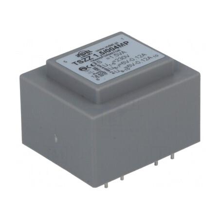 Transformator încapsulat 1,5VA 230V 6V 100mA pentru PCB | Electronic-mag.ro | Componente Electronice