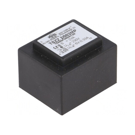 Transformator Încapsulat 2VA 230V 6V 330mA PCB IP00 | Electronic-mag.ro | Componente Electronice