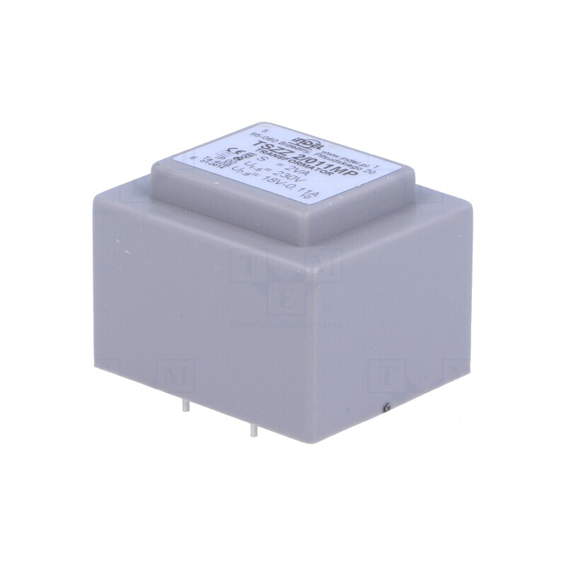 Transformator încapsulat 2VA 230V 18V 110mA PCB | Electronic-mag.ro | Componente Electronice