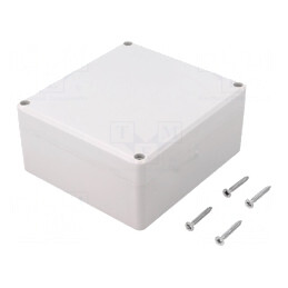 Carcasă universală polistiren gri 115x125x58 mm | Electronic-mag.ro | Componente Electronice