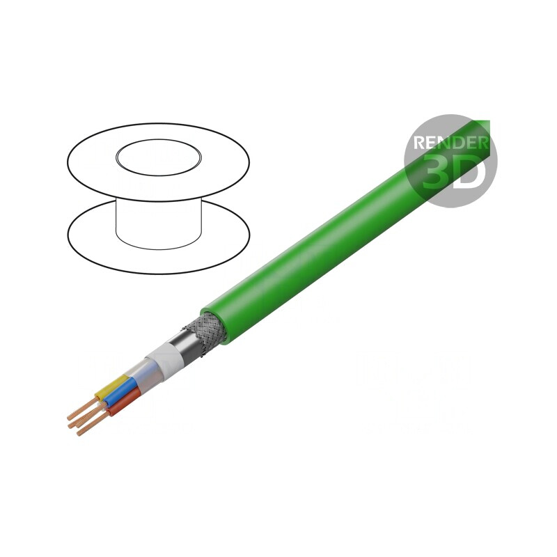 Cablu Ethernet Industrial SF/UTP PROFINET 5e 2x2x22AWG | Electronic-mag.ro | Componente Electronice