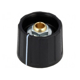 Buton Rotativ Indicator Negru ABS 4mm 20x15.5mm | Electronic-mag.ro | Componente Electronice
